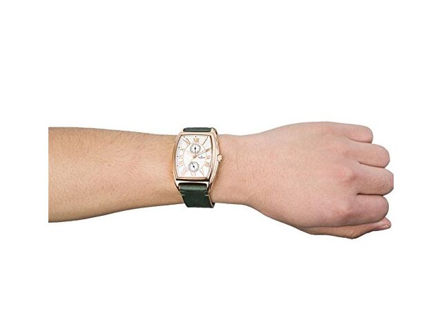 GRANDEUR PLUS Watch GRP006P1 Мужские часы с зеленым кожаным ремешком и корпусом из нержавеющей стали НОВЫЕ