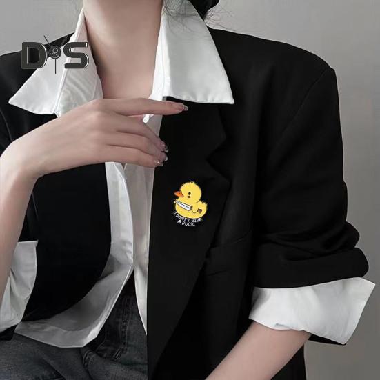 Значок в виде утёнка из мультфильма, украшение в виде животного, брошь из сплава, шляпа, шарф, сумка, украшение на лацкан, булавка, подарок на день рождения, выпускной, Рождество