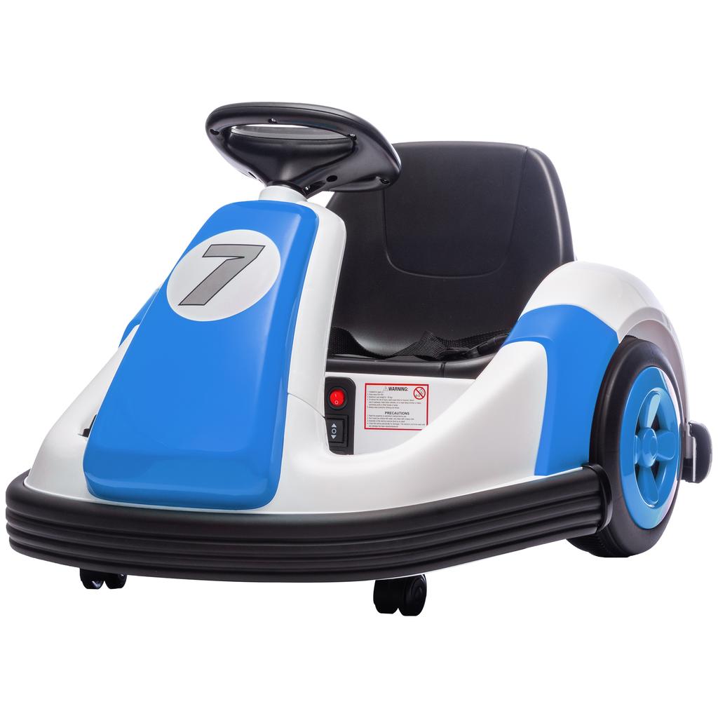 Kids Bumper Car With 360 Degree Rotation 6V Electric Ride On Car With Music And Horn For 3 8 Years Old Blue