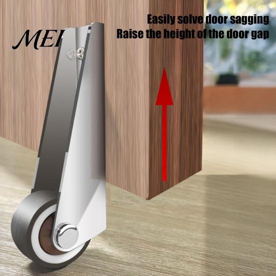 Low-profile Door Wheels 1/4Pcs Bedroom Sinking Repair Pulley, Multifunctional Low Profile Fixed Wheel Replacement Casters, High Stability Furniture