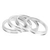 INFINAUTO Hub Centric Rings Wheel Hub Rings for Vehicles with 62.5mm Inner Diameter To 72.6mm Outer Diameter Aluminum Alloy 4 Pieces