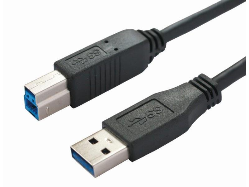 Bachmann Usb 3.0 A/B Cable, 1.0M, 917.1205, Usb A To Usb B, Usb 3.2 Gen 1, Black, 917.1205