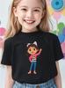 Fun Outdoor Gabbys Dollhouse 2026 Crew Neck Tshirt 314Y Boys Girls Summer Cute Kawaii Cartoon Hot Fashion Street Casual