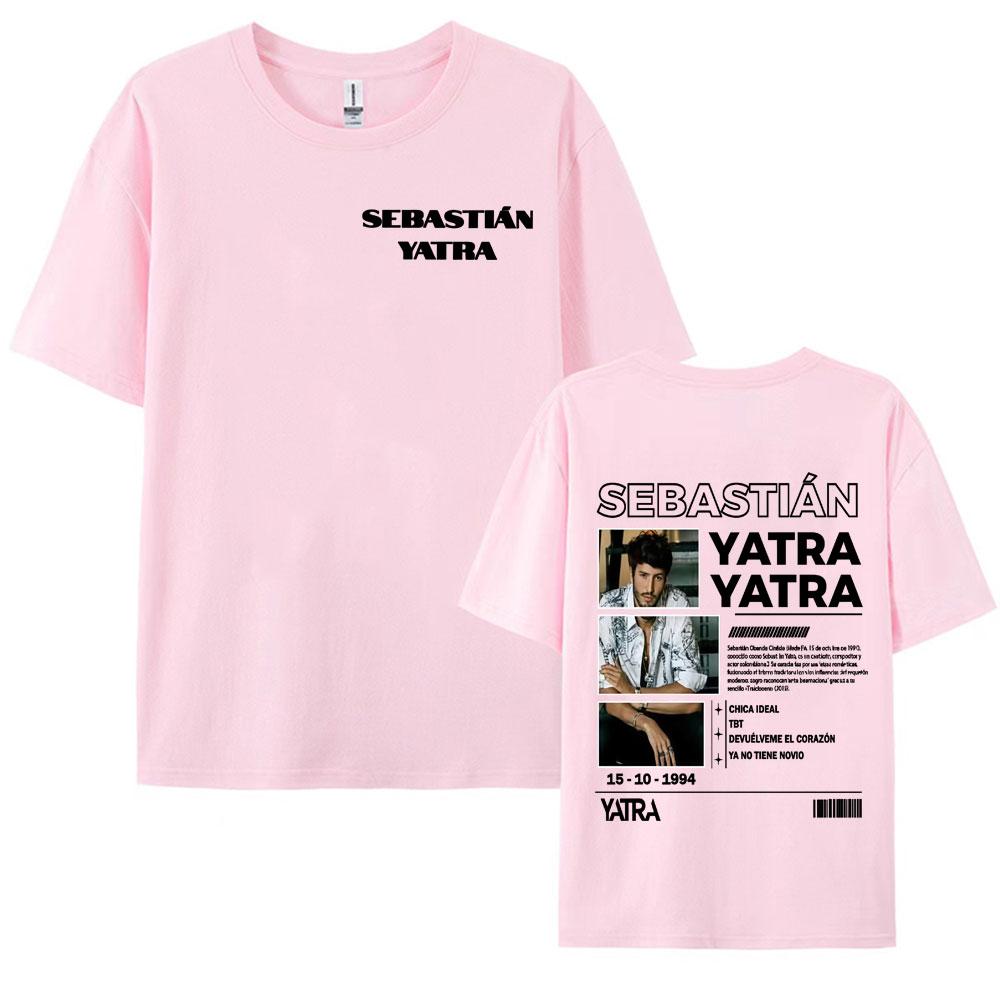 Singer SEBASTIAN YATRA Milagro 2025 Graphics Tshirts for Men Vintage Casual Comfort ONeck T Shirt Fashion Short Sleeve Tshirt