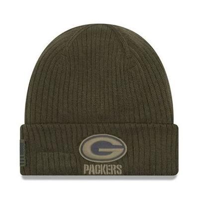 Шапка - Green Bay Packers - SALUTE TO SERVICE - Флисовая подкладка - Универсальный размер - Зима