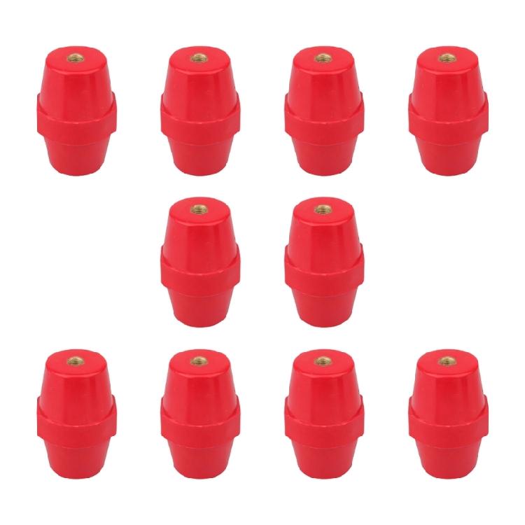 10Pcs Insulation Column Replacement 8mm Polyester Standoff Insulator Busbar Insulator Supporter for Distribution Box