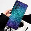 Сверкающие креативные узоры Для Samsung A73 A72 A71 A55 A54 A53 A52 A51 A13 A22 A16 A15 A12 A14 A26 A07 5G Черный чехол для телефона