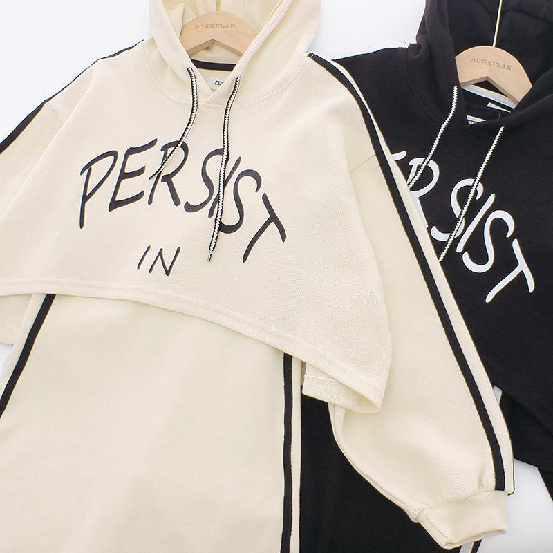 Весенние модные спортивные костюмы для девочек - комплекты из двух предметов для детей среднего и старшего возраста