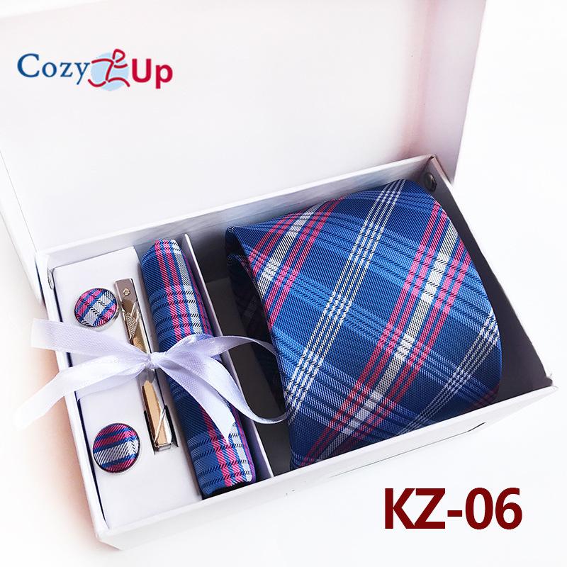 Cozy Up Набор из 6 предметов, мужские галстуки с узором пейсли, включая галстук, квадратный шарф, манжеты, зажим для галстука, подарочная коробка