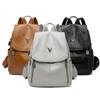 Backpack for Women PU Leather Shoulder Bag Rucksack Women's Knapsack Travel School Bags for Teenage Girls Back Pack