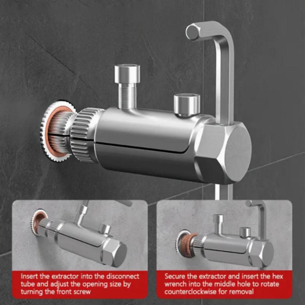 1 комплект извлекателя сломанной проволоки для крана обратного крана, углового клапана, водопроводной трубы, сломанного винта с головкой, легкого в извлечении инструмента
