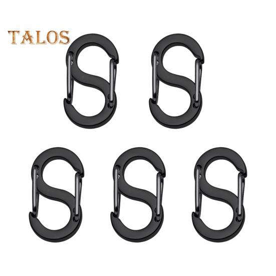 5 шт., двусторонняя пружинная пряжка S-типа, безопасная конструкция с двойным открытием, ожерелье, укорачиватель браслета, застежка для изготовления ювелирных изделий