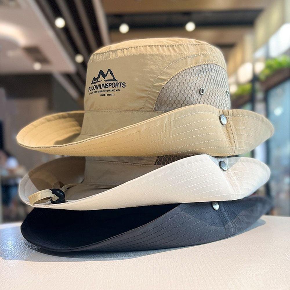 Солнцезащитная шляпа-ведро с широкими полями для альпинизма, летняя панама для кемпинга и пешего туризма