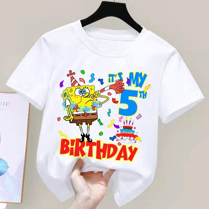 Potdemiel Летняя Новая Детская Хлопковая Футболка с Принтом Пикачу, для Мальчиков и Девочек, Удобная и Дышащая Детская Футболка
