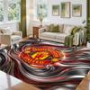 Manchester United Design Crystal Velvet Rug Soft Decorative Mat for Bedroom Entrance