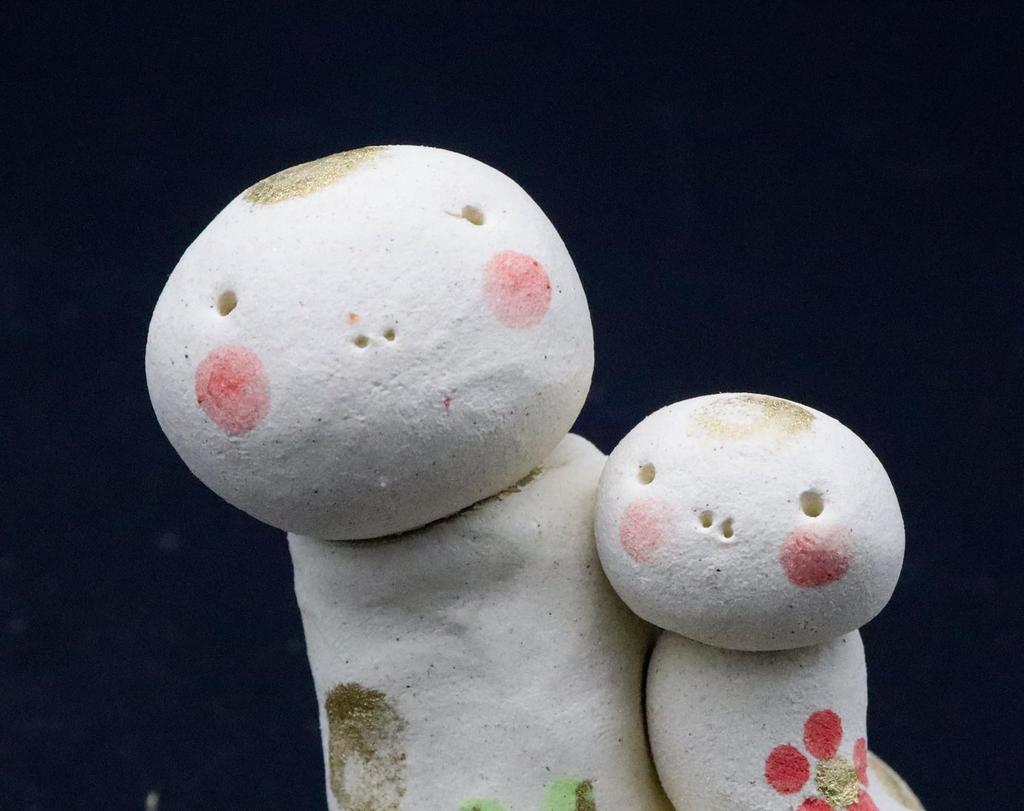 Craftsman House 2025 Zodiac Year of the Snake Snake Heartwarming Ornament and Mino Ware (Parent Child)