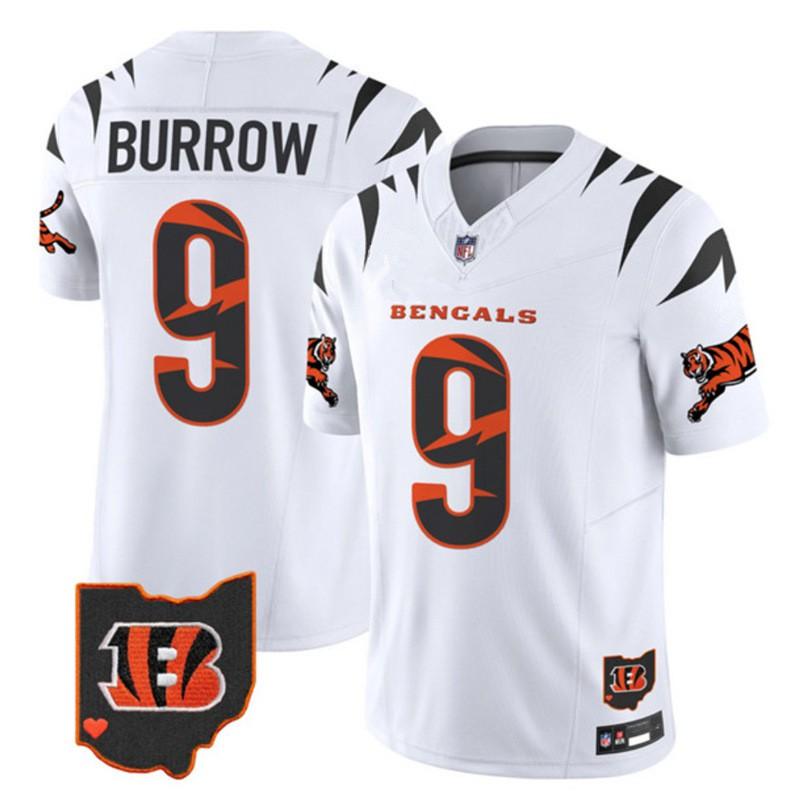 Cincinnati Bengals NFL Футбольная форма Джо Берроу Мужская Реплика Игровая рубашка для фанатов