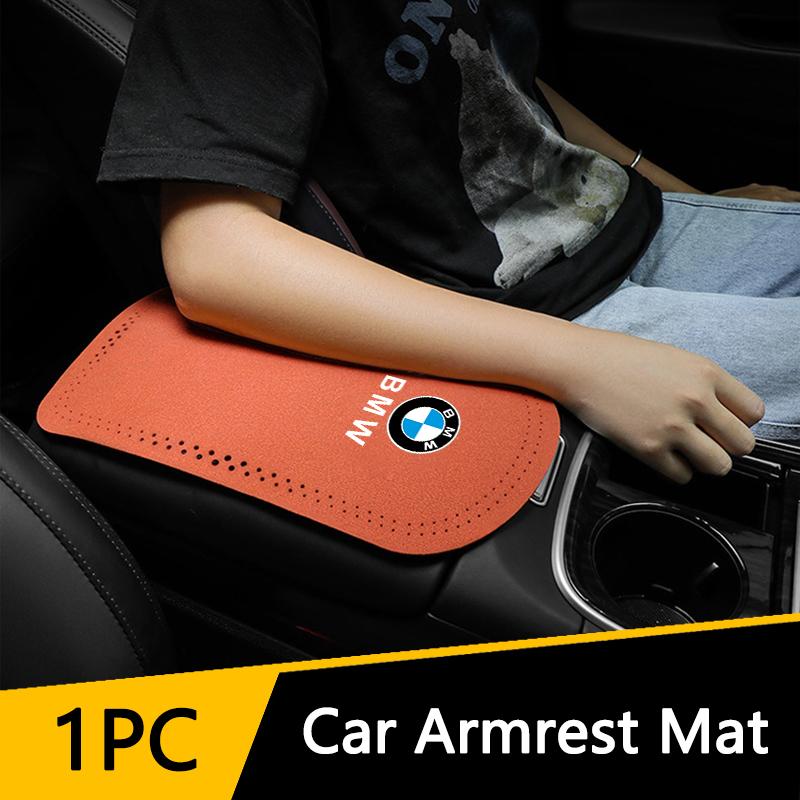 LXXM7 Car Armrest Box Mats For BMW 1 3 5 7 Series X1 X3 X4 X5 F10 F15 F16 F20 F30 F18 F25 M3 M4 E34 E82 Center Console Cover Protector