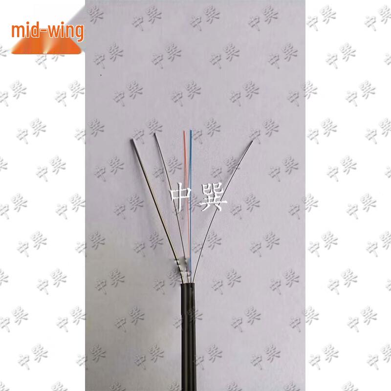 Zhongxun Flat Drop Fiber Optic Cable with Steel Wire