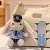 Plush Police Rabbit Keychain With Pp Cotton Filling For Kids And Collectors