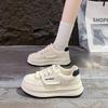 Little white shoes women show their feet in autumn 2025 new breathable casual fashion versatile thick-soled non-slip sports shoes