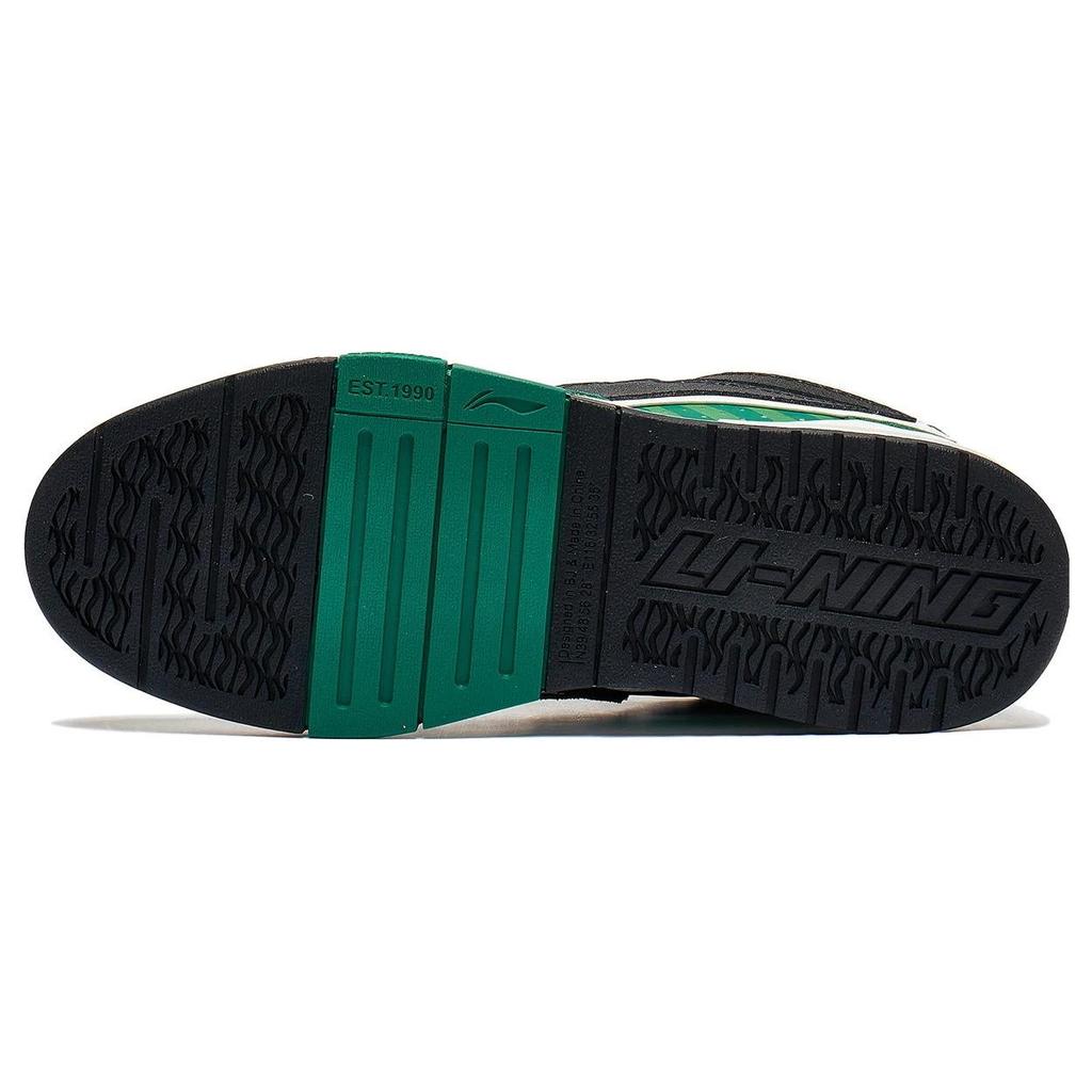 Li Ning We Wu Pro Fabric Synthetic Leather Нескользящие износостойкие низкие кроссовки для скейтбординга Мужские кроссовки Зеленые Черные Красные AECT009-1