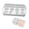 Nalaina Egg Case Egg Container for Refrigerator Egg Box Egg Case Egg Holder Outdoor Camping Egg Case Egg Storage Egg Container with Lid Transparent