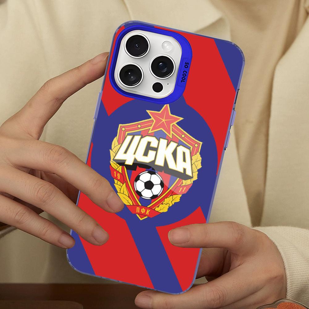 Hot Russia PFC CSKA Moscow Phone Case For IPhone 16 15 14 13 12 11 Pro Max X XR XSMAX 8 7 Plus Matte Shockproof Back Cover