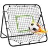 HeGeed Rebound Net Black Net Practice Net Practice Training Bounce Net Repulsion Net Outfield Trainer Soccer Goal Batting Baseball Tennis Hockey