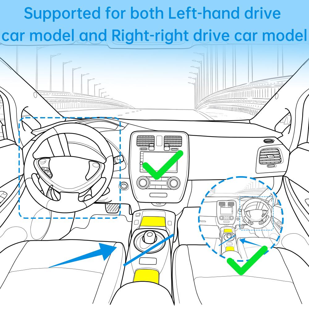 Wireless Car Charger for Mercedes Benz a Class W176 2013-2018 GLA Class 2013-2019 B Class 2011-2019 - Car Accessories