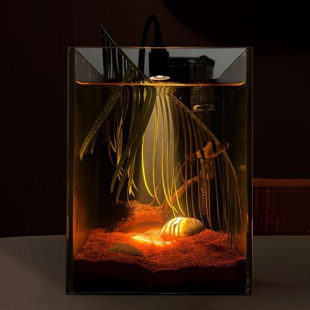 USB Регулируемый Фокус Аквариумный Точечный Светильник Акваскейп Лампа-Клипса для Нано Аквариума 360° Вращающийся Светильник-Клипса для Петушков/Маленьких Аквариумов Аксессуары