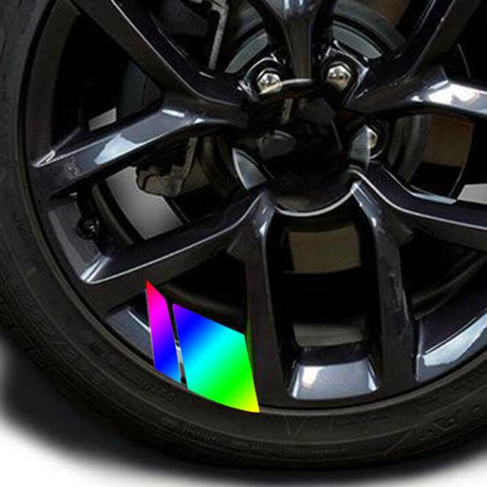 6 шт. отличное колесо, изысканная модифицированная наклейка на обод, Стайлинг, авто, мото, ступица колеса, светоотражающие наклейки
