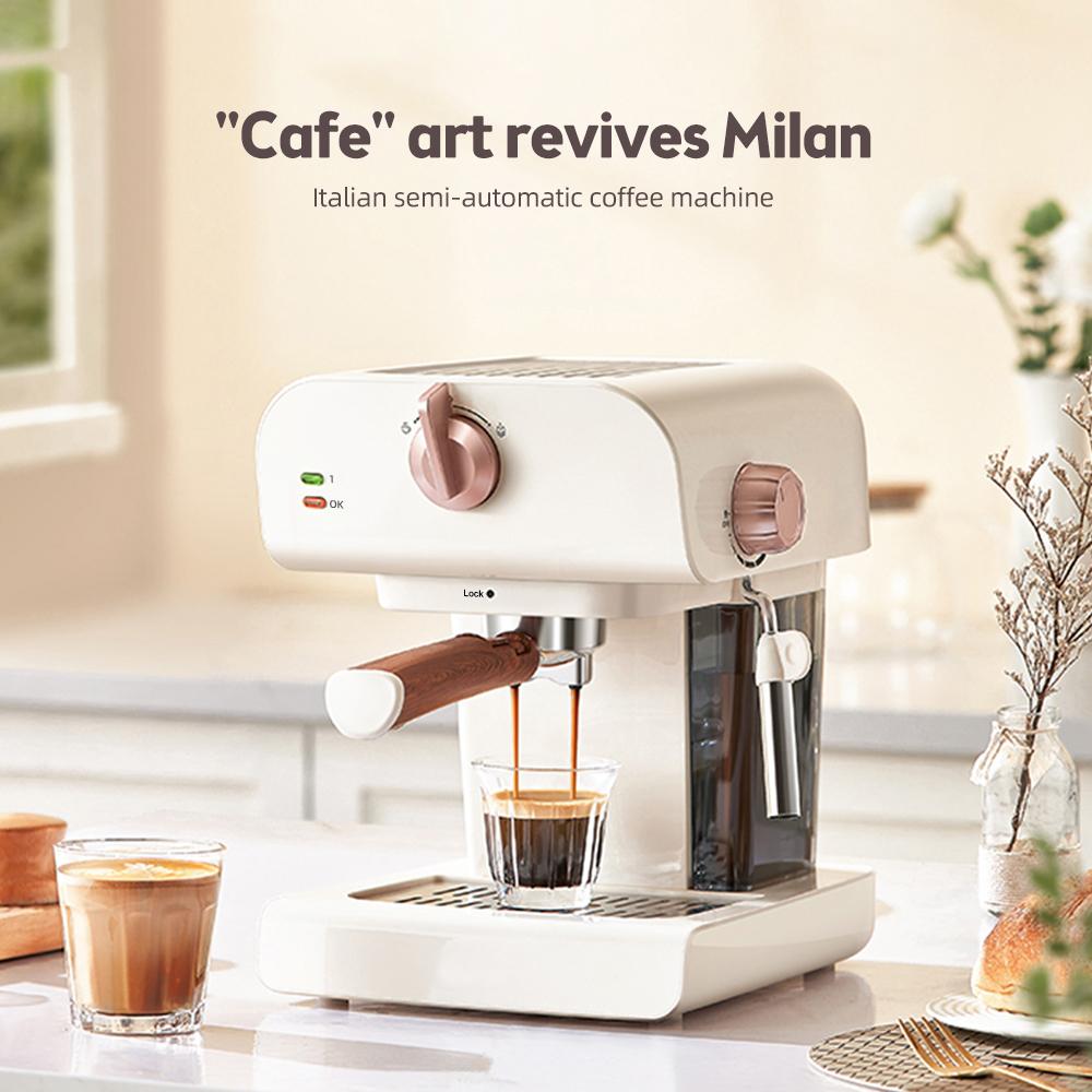 Эспрессо-машины для дома, эспрессо-машина из нержавеющей стали, 20 бар, с паровой трубкой для вспенивания молока, 0,8 л