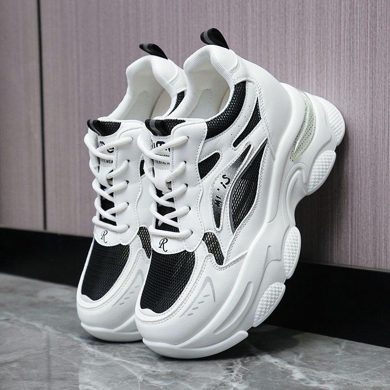 Dad Shoes Girl 2025 Summer New Inner Height Increase Small Mesh Shoes Versatile Breathable Lightweight Fashion Casual Women's Shoes