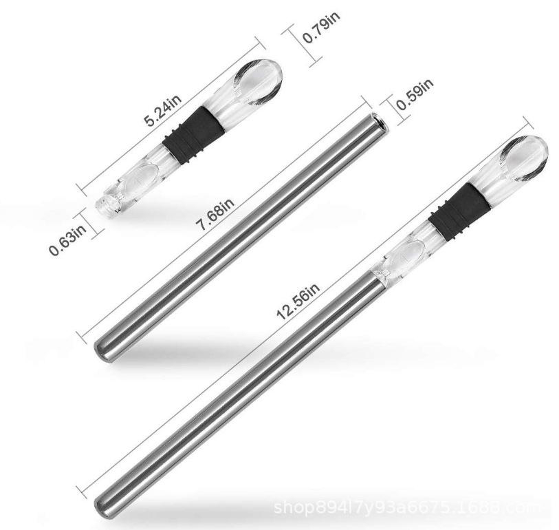 Stainless Steel Quick-Freeze Wine and Beverage Cooling Stick Pourer