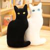 Black Cat Doll Plush Toy Rag Doll Girl Bed Black Cat Doll Funny Nap Throw Pillow Generation