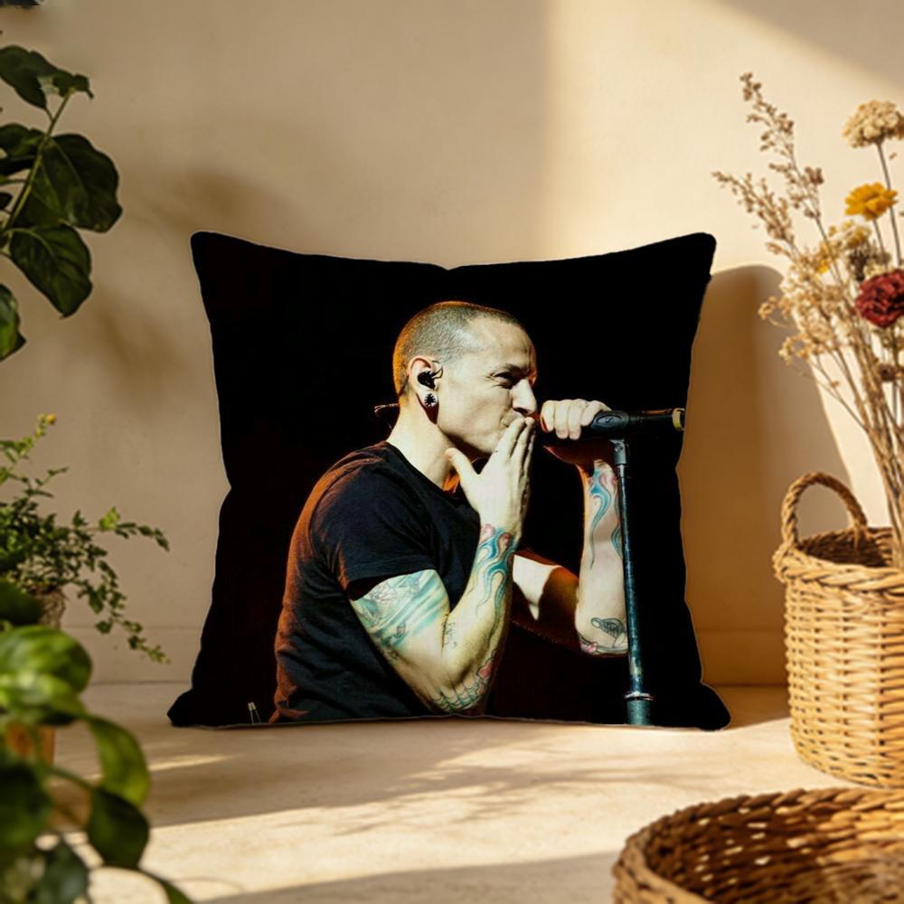 Стильная наволочка для подушки Chester Bennington Универсальная двусторонняя наволочка Подходит для дивана, кровати, автомобиля Ежедневный декор