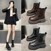 Platform Martin Boots Women's Winter 2025 New Heightening Casual Short Boots Versatile Velvet Fashion Boots Women's Shoes