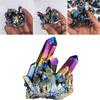 Natural Crystal Electroplating Colorful Colorful Crystal Cluster Decoration Rough Stone Vug Degaussing