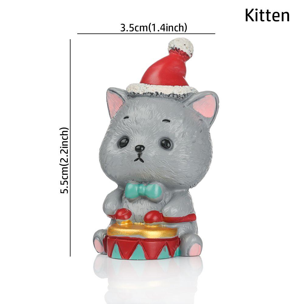 Игрушки Дед Мороз Мультяшный Рождественская Фигурка Настольные Украшения Кукольный домик Декор Микро Ландшафт