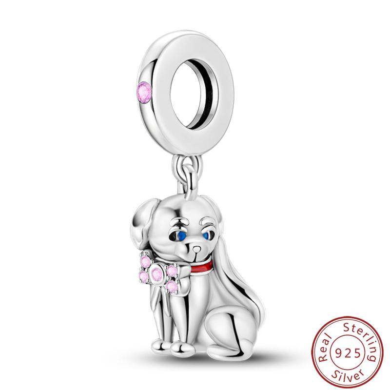 Милая серия «Кошка и собака» Медные шармы «Луна», «Бабочка», «Отпечаток лапы» 3 мм Сделай сам Изготовление изящных ювелирных изделий Подарки