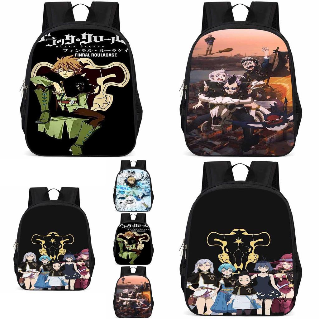 Рюкзак Black Clover из ткани Оксфорд, 15 дюймов, большой вместимости, легкий, для детей