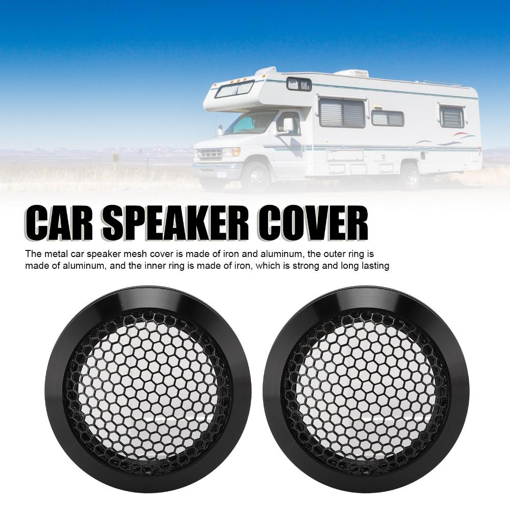 2Pcs Round Speaker Grill Metal Mesh Speaker Guard Universal Subwoofer Guard Audio System