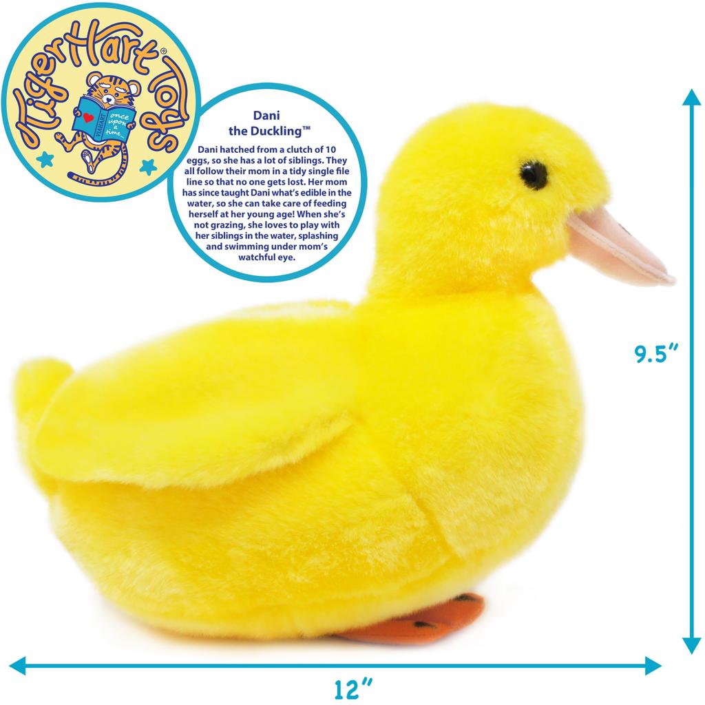 TigerTaleToys Duck Plush Toy, 30cm, Large, Cute, Soft, and Fluffy Pet Duckling [Official Japanese Product]