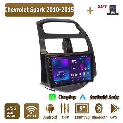 Android Carplay автомобильное радио для Chevrolet Spark 2010-2015 мультимедийный проигрыватель головное устройство стерео GPS навигация BT WIFI 2+32 ГБ