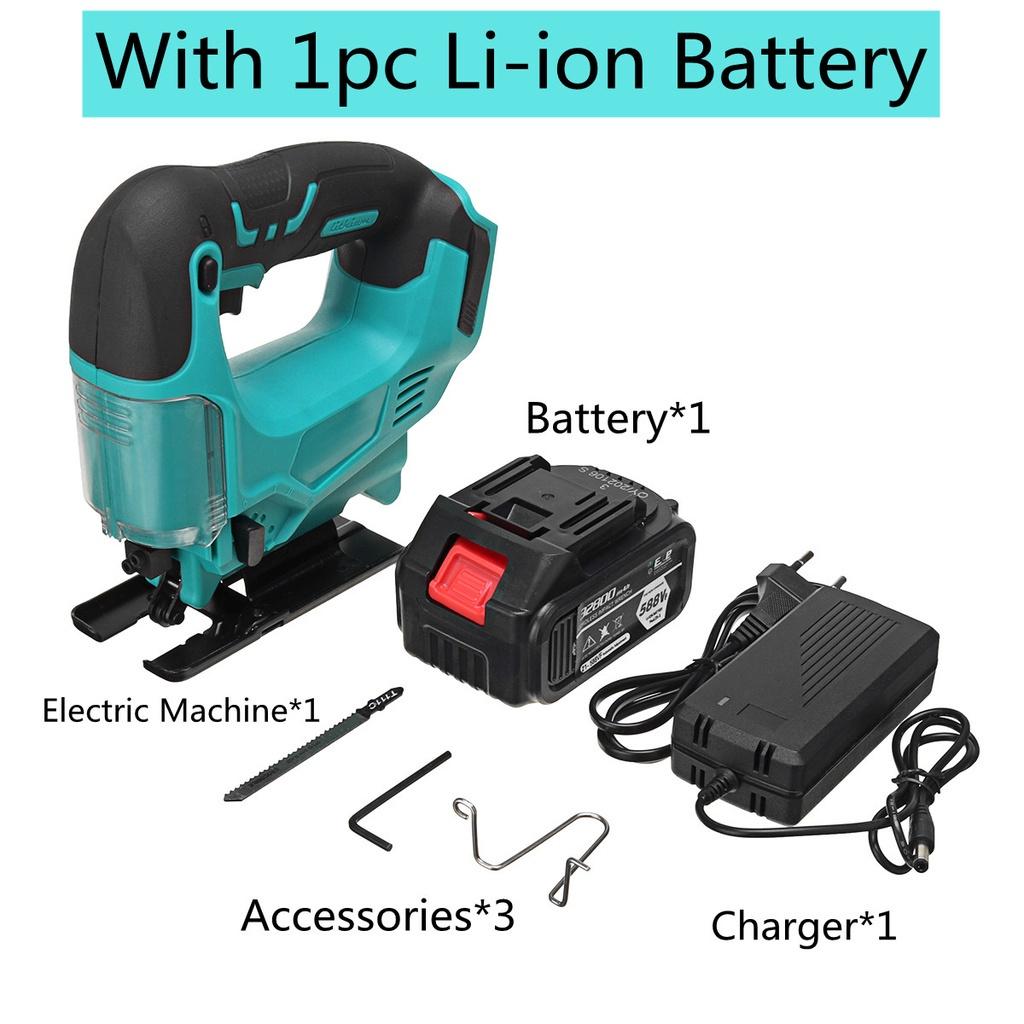 120 мм, 588 В, 3500 об./мин., беспроводной лобзик, электрический лобзик, портативный многофункциональный деревообрабатывающий электроинструмент для батареи Makita