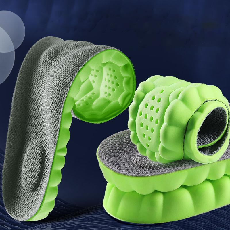 4D облачные технологии, спортивные стельки для обуви, подошва из искусственной кожи, мягкая дышащая амортизирующая подушка, ортопедические стельки для ухода за бегом