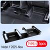 For Tesla Model Y Juniper 2025 2026 Under Seat Corner Guard Seat Slide Rail Protector Cover Anti-Kick Decor Flocking Accessories