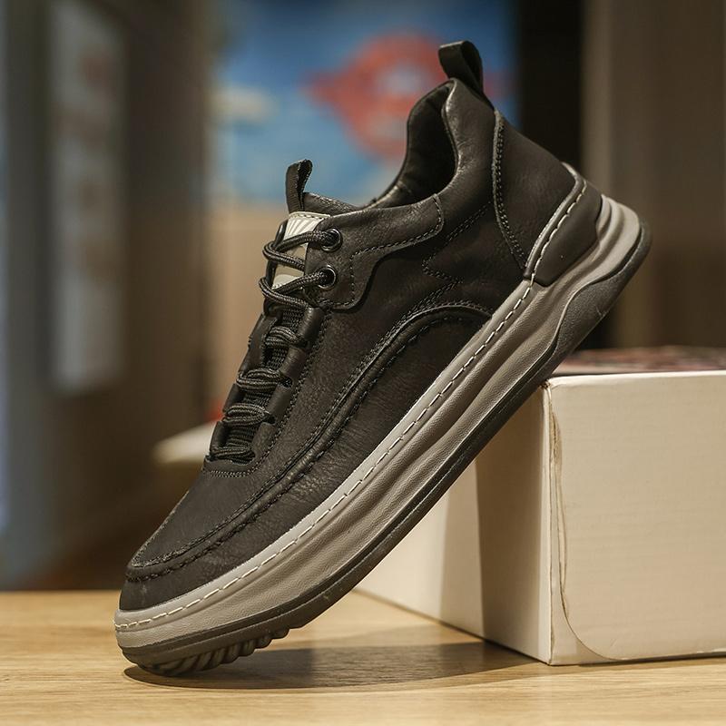 Мужские кроссовки Кожаная повседневная обувь