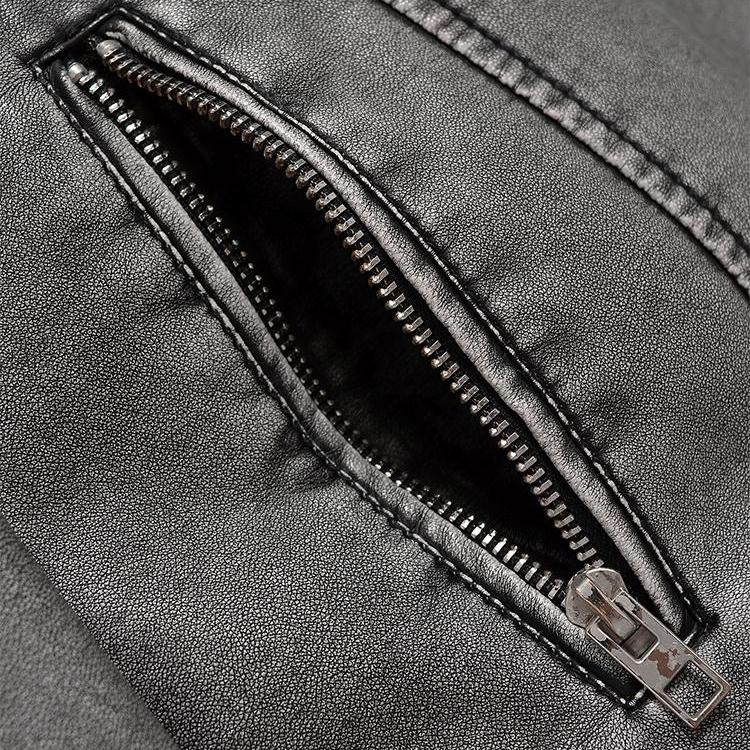 Spring Autumn Women Loose Zipper with Belt Retro Faux Leather Short Jacket Streetwear Female Chic Vintage Coat Outwear